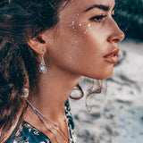 Moonstone Earring-Mystic Moon - gemstonesilverjewelryus