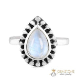 Moonstone Ring-Liberty Dewdrop