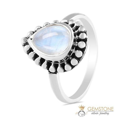 Moonstone Ring-Liberty Dewdrop