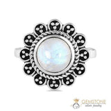Moonstone Ring-Sunflower Romance