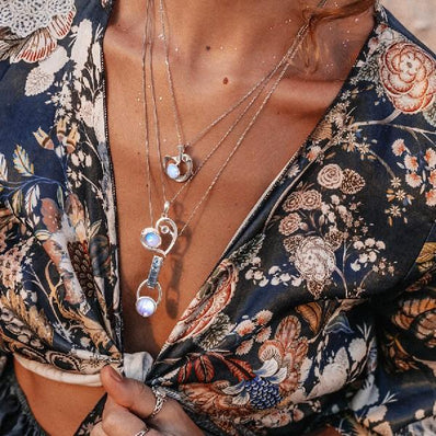 Moonstone Pendant-Eternal Love - Gemstone Silver Jewelry