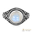 Moonstone Ring-Flaming Light