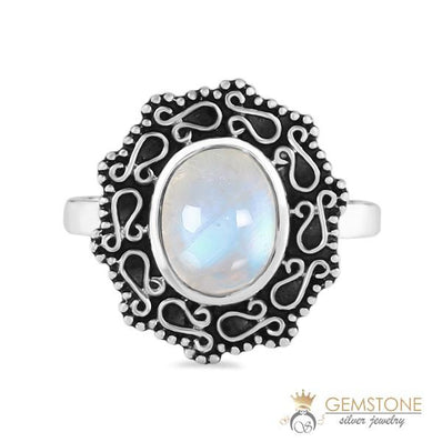 Moonstone Ring-Victorian Marvel