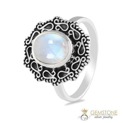 Moonstone Ring-Victorian Marvel