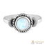 Moonstone Ring-Crescent Dream