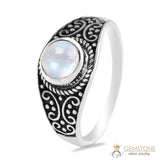 Moonstone Ring-Vintage Signet