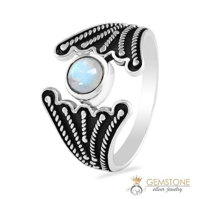 Moonstone Ring-Pearl Of Beach