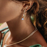 Moonstone Earring-Nightwind - gemstonesilverjewelryus