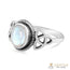Moonstone Ring-Celtic Flame