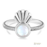 Moonstone Ring-Moon'S Sea Shell