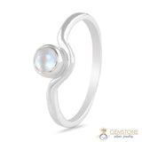 Moonstone Ring-Curved Illumination