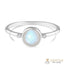 Moonstone Ring-Smooth Honor