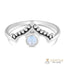 Moonstone Ring-Crowned Moon