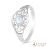 Moonstone Ring-Buddha'S Blessing