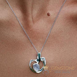Moonstone Pendant-Eternal Love - Gemstone Silver Jewelry