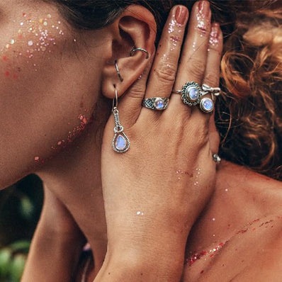 Moonstone Earring-Valour - Gemstone Silver Jewelry