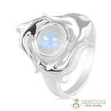 Moonstone Ring-Bewitching Rose