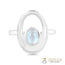 Moonstone Ring-Flamboyant Orbit