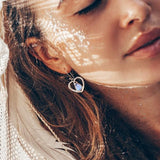 Moonstone Earring-Cherishing Bond - gemstonesilverjewelryus