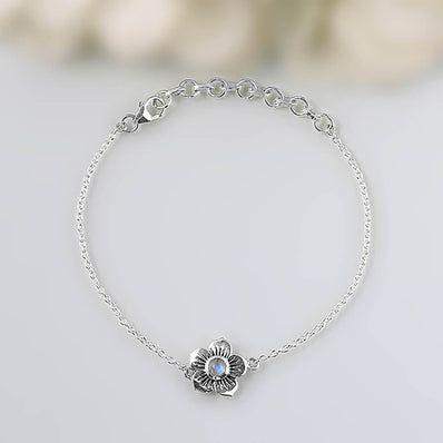 Moonstone Bracelet-Young Floret - gemstonesilverjewelryus