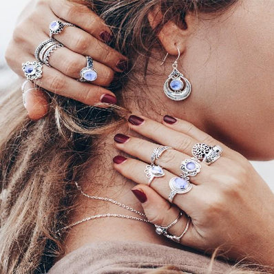 Moonstone Earring-Moon Bearer - Gemstone Silver Jewelry