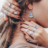 Moonstone Earring-Royal Glamour - gemstonesilverjewelryus