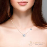 Moonstone Necklace-Vista Sky - gemstonesilverjewelryus