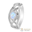 Moonstone Ring-Glistening Harmony