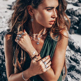 Moonstone Earring-Floral Bliss - gemstonesilverjewelryus