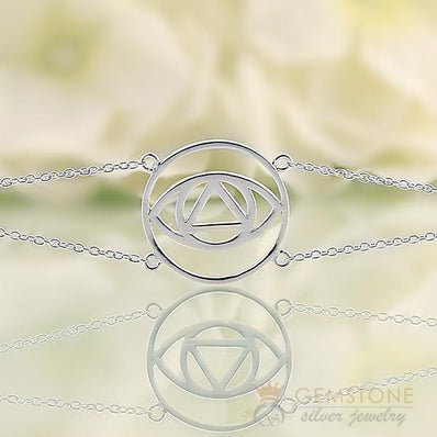 925 STERLING SILVER -BROW CHAKRA BRACELET - Gemstone Silver Jewelry