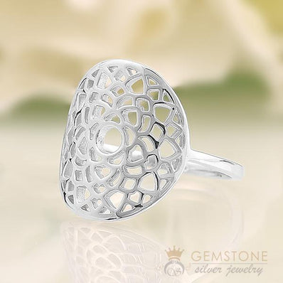 925 STERLING SILVER -CROWN CHAKRA RING - Gemstone Silver Jewelry
