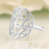 925 STERLING SILVER -HEART CHAKRA RING - Gemstone Silver Jewelry