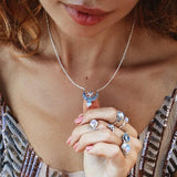 Moonstone Ring-Intertwined Moon - gemstonesilverjewelryus