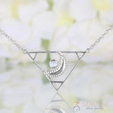 Moonstone Necklace-Poetic Spirit - Gemstone Silver Jewelry
