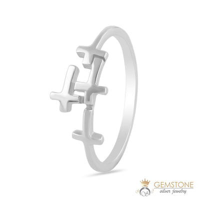 Silver Ring-Entwined Zenith