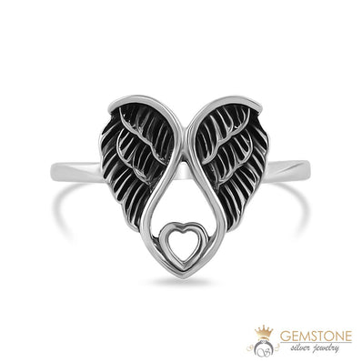 Silver Ring-Manzana Feathers