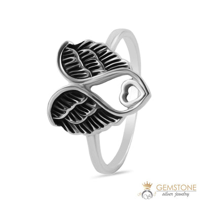 Silver Ring-Manzana Feathers