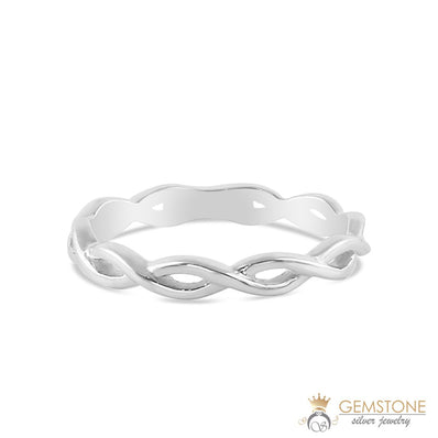 Silver Ring-Weaved Lace