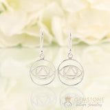 925 STERLING SILVER -BROW CHAKRA EARRING - Gemstone Silver Jewelry