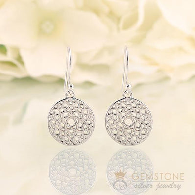 925 STERLING SILVER -CROWN CHAKRA EARRING - Gemstone Silver Jewelry