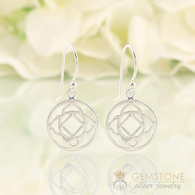 925 STERLING SILVER -BASE CHAKRA EARRING - Gemstone Silver Jewelry
