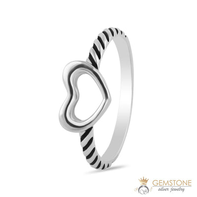 Silver Ring-Braids Of Cupid