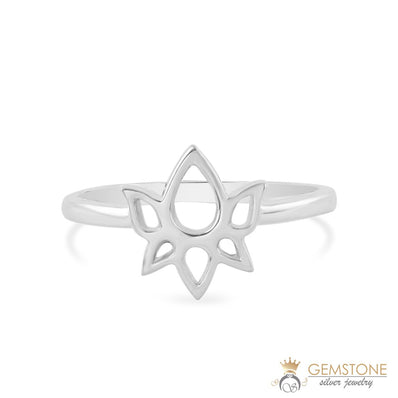 Silver Ring-Exotic Lotus