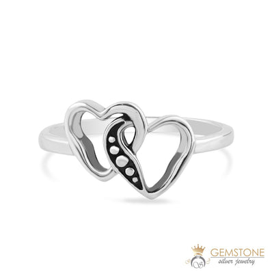 Silver Ring-Hearty Closeness