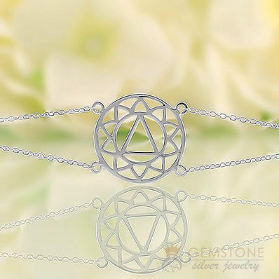 925 STERLING SILVER -SOLAR PLEXUS CHAKRA BRACELET - Gemstone Silver Jewelry
