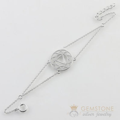 925 STERLING SILVER -SOLAR PLEXUS CHAKRA BRACELET - Gemstone Silver Jewelry