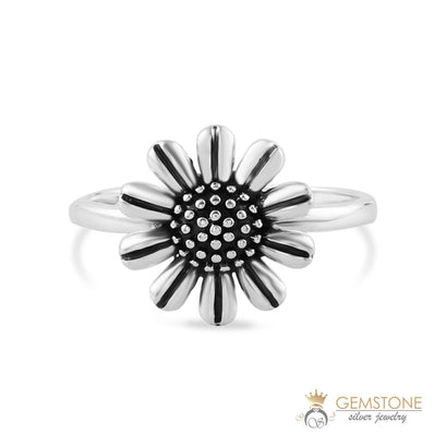 Silver Ring-Daisy Bloom