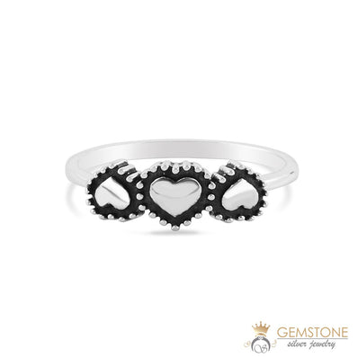 Silver Ring-Heart's Ocean