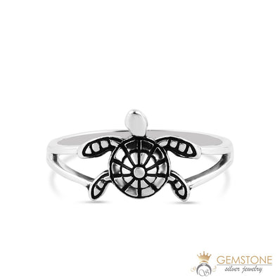 Silver Ring-Sky's Turtle