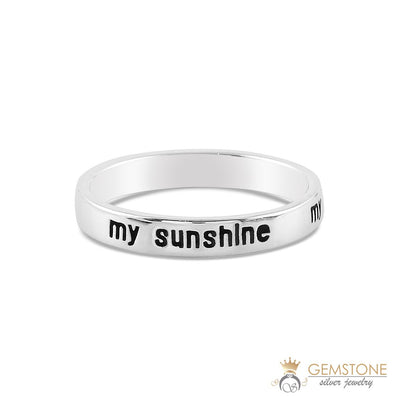 Silver Ring-Sunshine Signet